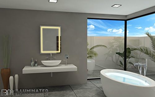 IB MIRROR Lighted Bathroom Mirror Harmony 24 In X 32 In 3000 K