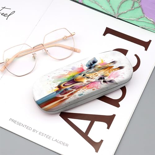 Image of Eyeglasses Case Hard Shell Protective Case for Glasses Eyeglass Box with Cleaning Cloth for Boys Men Man Cute Aesthetic
