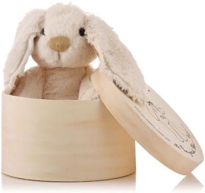 Les Petites Marie Merlin Super Soft Plush Rabbit By Les Petites Marie In Wooden Box