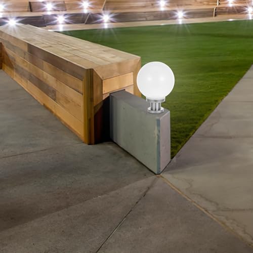 Farola de exterior moderna elegante con esfera acrílica GALPADA 7