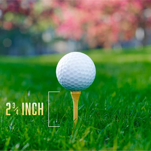 Wedge Guys PGA Approved Professional Bamboo Golf Tees 2-3/4 Inch - Free Poker Chip Ball Marker - Stronger Than Wood Tees Biodegradable & Less Friction, 250, 500 or 1000 Bulk Bag - Thumbnail 3