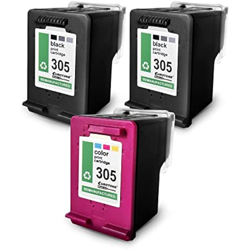 Inchiostro Stampante Hp 305 Cartuccia Inchiostro Originale HP 305XL Nero - Per Stampanti DeskJet 2710, Envy 6000, Set 2 O Singola Cartucce Stampante Hp 305 - Foto 9