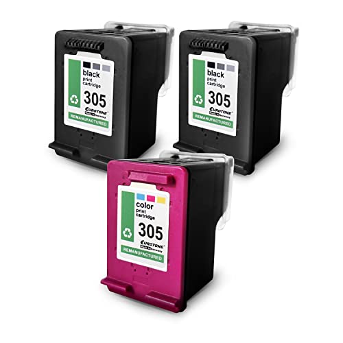 Cartouches d'encre compatibles HP 305 Eurotone Lot de 3 pour DeskJet Plus 4120
