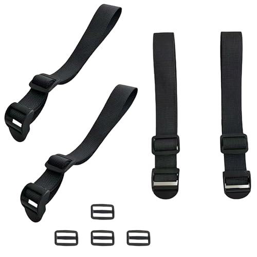 Image of 4 Pack Backpack Extender Strap Extension Connector, Adjustable Buckles for Travel Laptop Bag, Bookbag, Daypack, Sprayer & Shoulder Straps
