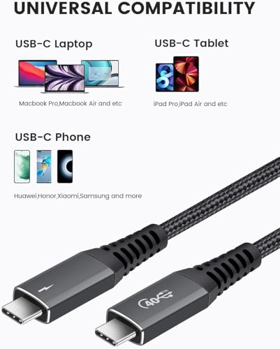 Câble Thunderbolt 4 pour résoudre les lenteurs de charge MacBook