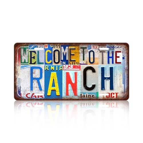 Welcome To The Ranch Metal Sign