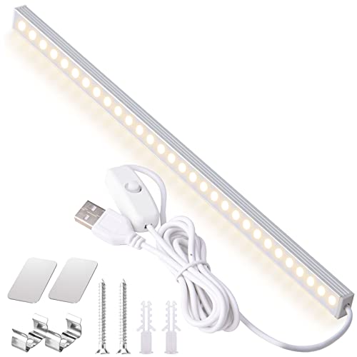 Kitchen Lights Closet Lights LED Stick on Lights Under Counter Light Fixtures with USB Powered LED Light Bar for Room Under Counter Lighting Work Tables Student Dormitory by DWEPTU
