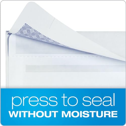 Quality Park Envelopes, #8-5/8 Double Window, Security Tinted, Reveal-N-Seal Self-Seal Closure, 24 lb. White Wove, 3-5/8" x 8-5/8", Ideal for Payroll and Accounts Payable, 500-Pack by Quality Park - Used condition - Image 5
