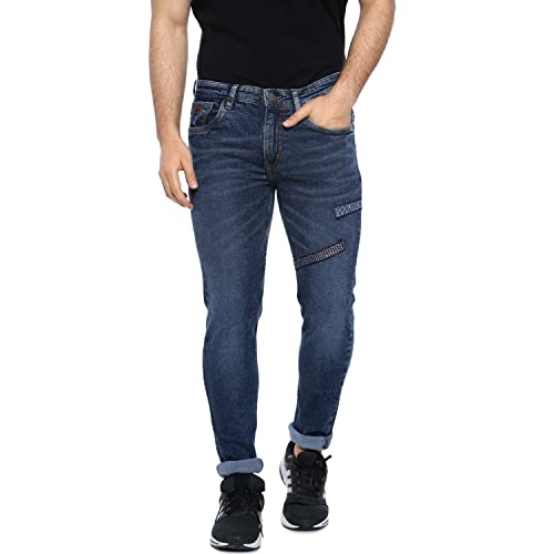 Image of CAHOOT Men's Denim Jeans for Regular Wear | Denim Fabric | Slim Fit | Jeans Crafted with Comfort Fit and High-Performance for Everyday Casual Wear