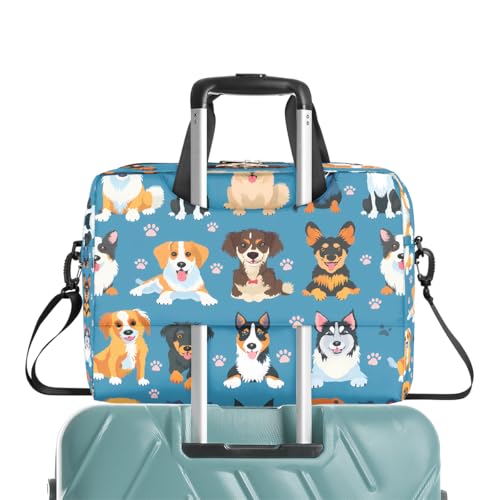 Bolso para laptop Cute Dogs 16 pulgadas con correa miniatura 6