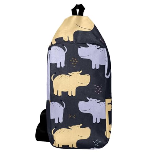 Bolsa cruzada multicolor de dibujos animados: mochila de día ligera unisex