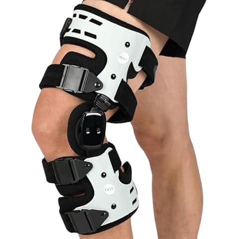 Orthomen OA Unloader Knee Brace, Adjustable Metal Medial & Lateral Valgus Knee Support,Osteoarthritis,Arthritis Pain Relief and Bone on Bone for Men & Women, Left Cover