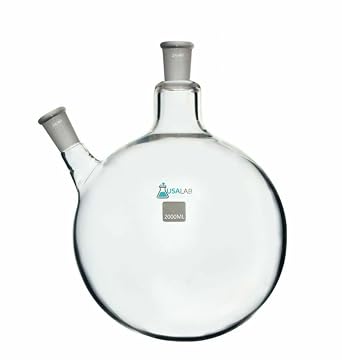 1L Round Bottom Receiving Flask - 2 Neck 24/40 1000ML - USAlab