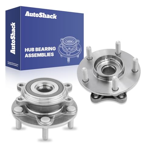 AutoShack Front Wheel Hub Bearing Assemblies with ABS Replacement for 2014-2018 Mazda 3 2016-2021 Mazda CX-3 2-PC