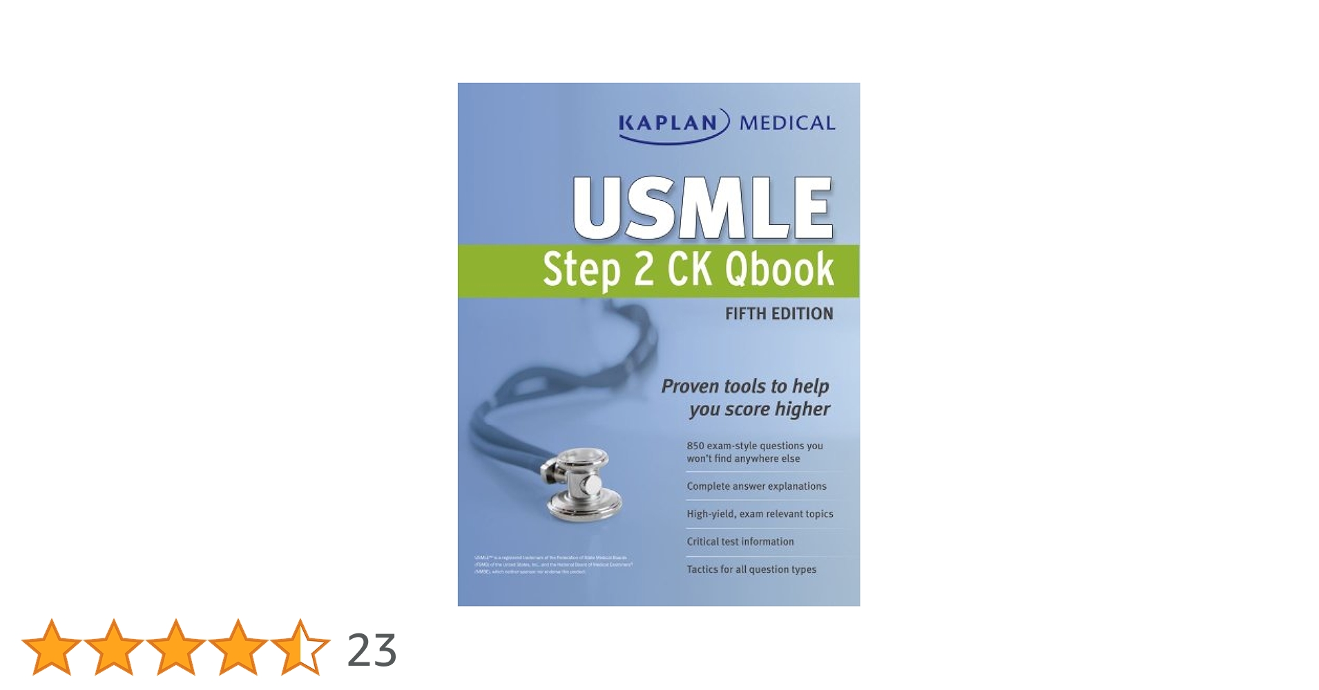 Buy Kaplan Medical USMLE Step 2 CK Qbook Book Online at Low