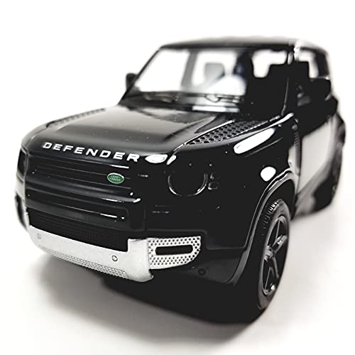 KiNSMART - Land Rover Defender 90 1:36 Scale 5\" Die Cast Metal Model Toy SUV (Jet Black)