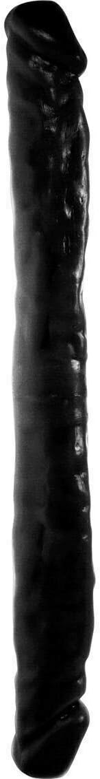 Excellence Textured Double Dong Lurious Black A A A A X Inch Ta A A Y 18