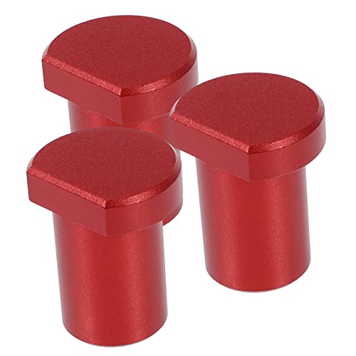 Uonlytech 3pcs Bench Dogs Woodworking Accessories Aluminum Alloy Workbench Short Stopper Bench Dog Clamp Planing Stopper