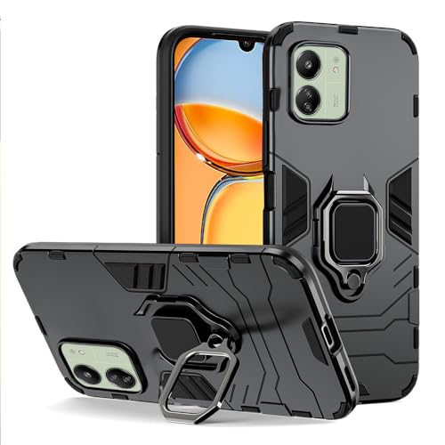 Image of Spazy Case Poco M6 5G / C65 5G / Redmi 13C 4G / 13C 5G Back Cover | Dual Layer Armor Defender Full Body Protective + PC Hybrid Kickstand Back Case for Poco M6 5G / C65 5G / Redmi 13C 4G / 13C 5G