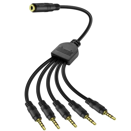Cable divisor 3.5mm MEIRIYFA 1 hembra a 5 macho 50 cm miniatura 1