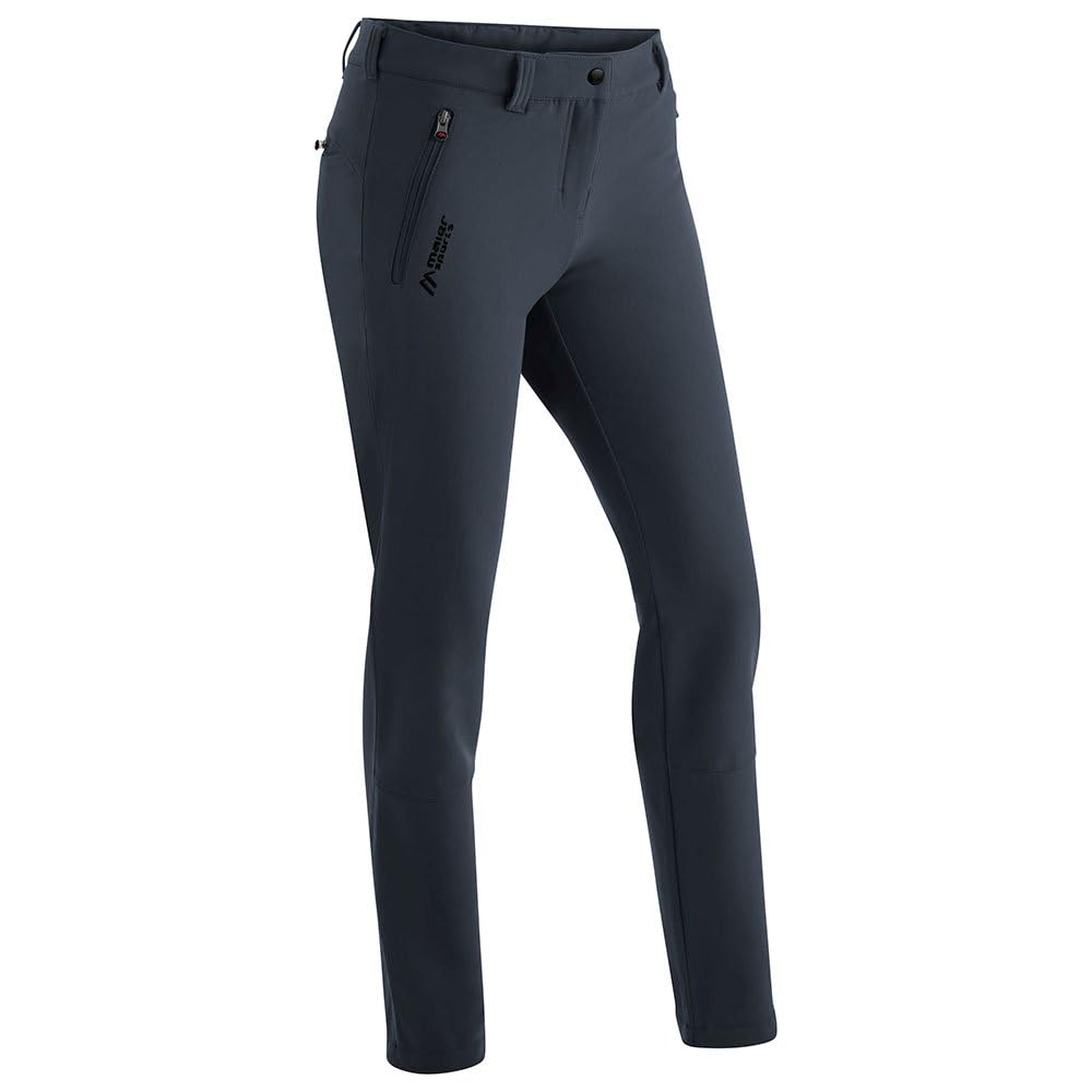 maier sports Women's Helga Hiking Trousers, Outdoor Pants, Lined Winter Trekking Trousers, Slim fit Graphite