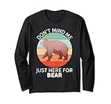 Photo Gallery orso vintage don t mind me just here per bear lover maglia a manica Photo Gallery orso vintage don t mind me just here per bear lover maglia a manica