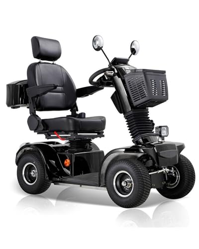 Dvsripa All Terrain Mobility Scooter for Seniors,Heavy-Duty 4 Wheel Mobility