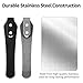 2pcs Stainless Steel Pocket Clip, 2.36 Inch Length Deep Carry Pocket Clip Replacement with Screws Knife Holder Tools Accessories for Men