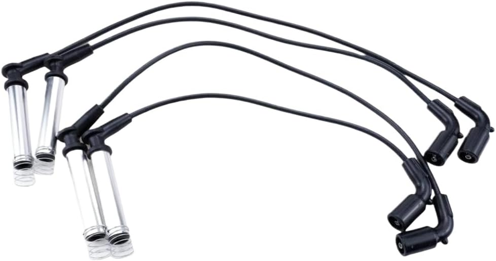 Ignition Spark Plug Wire Set 4Pcs Compatible With Sail Saloon 1.6L 2005-2014 Sail SRV 1.6L 2004-2007