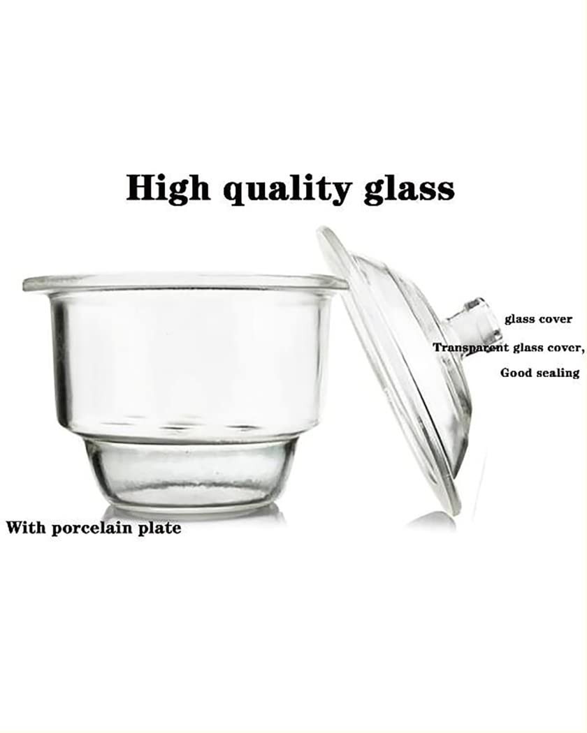 Amazon.co.jp: 化学乾燥装置用の磁器板ガラスデシケータージャーを備え