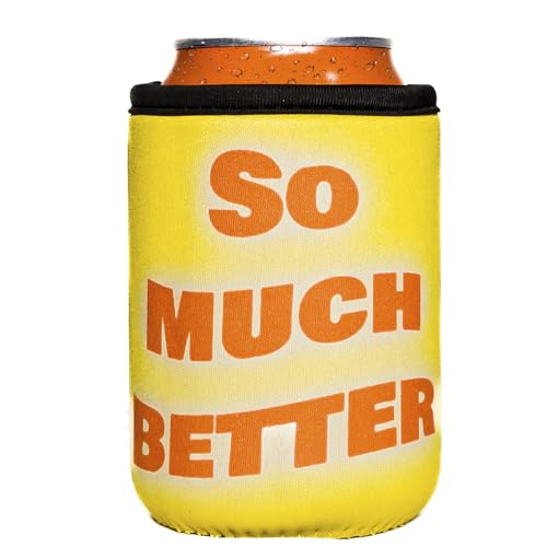 Enfriador de latas de cervezas y refrescos - Funda de neopreno con imanes para botellas - Funda para enfriar latas -...