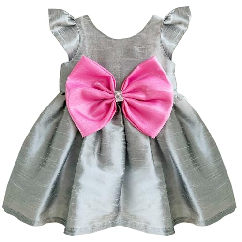 Image of Stanwells Kids Dress for Girls Black Velvet Baby Fancy Frocks for Baby Girls