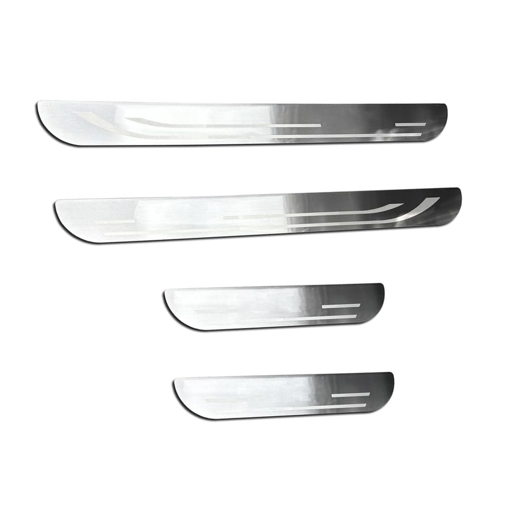Door Sill Protector for Renault Laguna 1994–2015, 4-Pack Stainless Steel Door Entry Guard, Exterior Scuff Plate Kick Plates, Auto Accessories,Upgrade