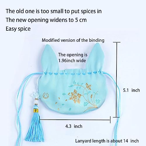 5 Bolsas Chinas de Seda para Regalos con Orejas de Conejo miniatura 2