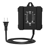 HIBOITEC Low Voltage Transformer, 100W Low Voltage Landscape Transformer with Timer & Photocell Sens