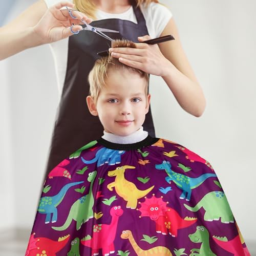 image for YELEGAI Kids Hair Cutting Cape (2 Pack) Professional Children Salon Ba