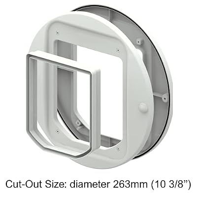 Cat Flap Adapter Kit for Walls and Glass Panels White (361W)