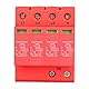 Hochleistungs 4P 40 / 80KA 385V Haus Überspannungsschutz Flammhemmende Hülle 20A Niederspannungsableiter DIN Schienenmontage Elektronik für Blitzschutz(4P40KA)