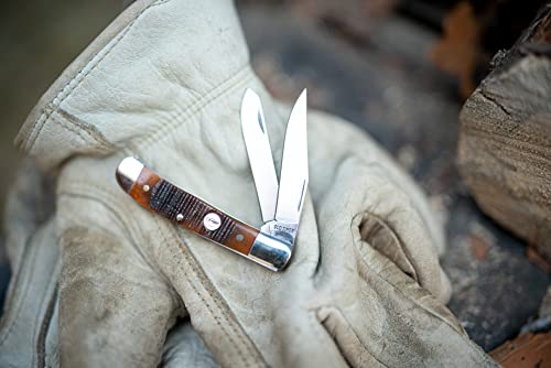Old Timer Generational Usa Series 94Otg Trapper Traditional Folding Pocket Knife With Stainless Steel Clip Point Blade, Spey Point Blade, Bone Handle, And Made In Usa For Everyday Carry, And Outdoors #TOP5