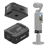 PULUZ DJI OSMO Pocket 4/3用充電ベースマウント アルミ合金製 OSMO Pocket 4/3用充電スタンド OSMO Pocket 4用アダプタベース Pocket 3 用デスクトップベース DJI Pocket 3用ベーススタンド デスクトップスタンド pocket 4用充電台座 Type-Cと1/4ネジ穴が付属