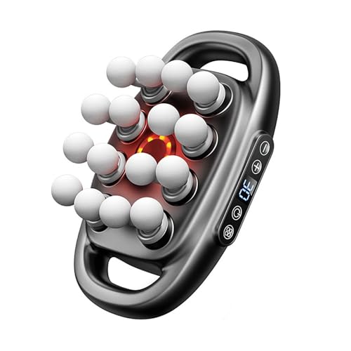 Zevessa Massager - Relief Wave Pro 3, 30 Intensity Levels with 8/16 Massage Heads, Reliefwave Massager for Sciatica Cold, Noise-Free, for Legs,Back,Arms,Waist Pain Relief (Grey-16 Head)