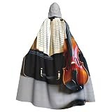 Mantello decorativo per feste di violino e libro, mantello da vampiro, per eventi festivi e serie Halloween