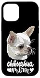 Installation facile Coque pour iPhone 15 Pro Chihuahua Maman Blanche Chiwawa Mère Chihuahua Maman