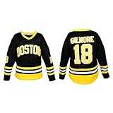 Movie Ice Hockey Jersey for Men : 90s Hip Hop Clothing,Hockey Practice Jerseys for Men 18#(S-3XL) Black