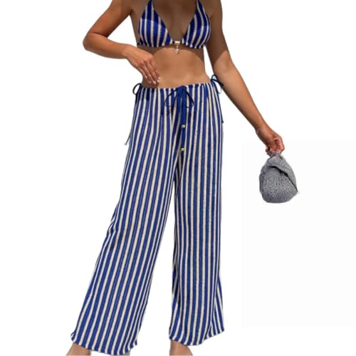 Maillot trois pièces avec bikini et pantalon à bretelles pour vos stations