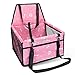 Nobleza - Sièges Auto pour Chiens, Siège Arrière de Voiture avec Ceinture de Sécurité Imperméable Hamac de Transport Chien Voiture Housse de rehausseur en Durable Oxford, 40 * 34 * 25cm(Rose)