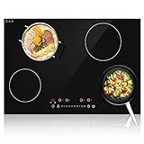 Induction Cooktop, GTKZW 6400W Electric Cooktop, 30 Inch Smoothtop Built-in Electric Stove Top with...