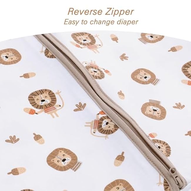 Miracle Baby Sleep Sack with Feet - 0.5 TOG 100% Cotton Wearable Blanket, Sleeveless Design Sleeping Bag for Baby