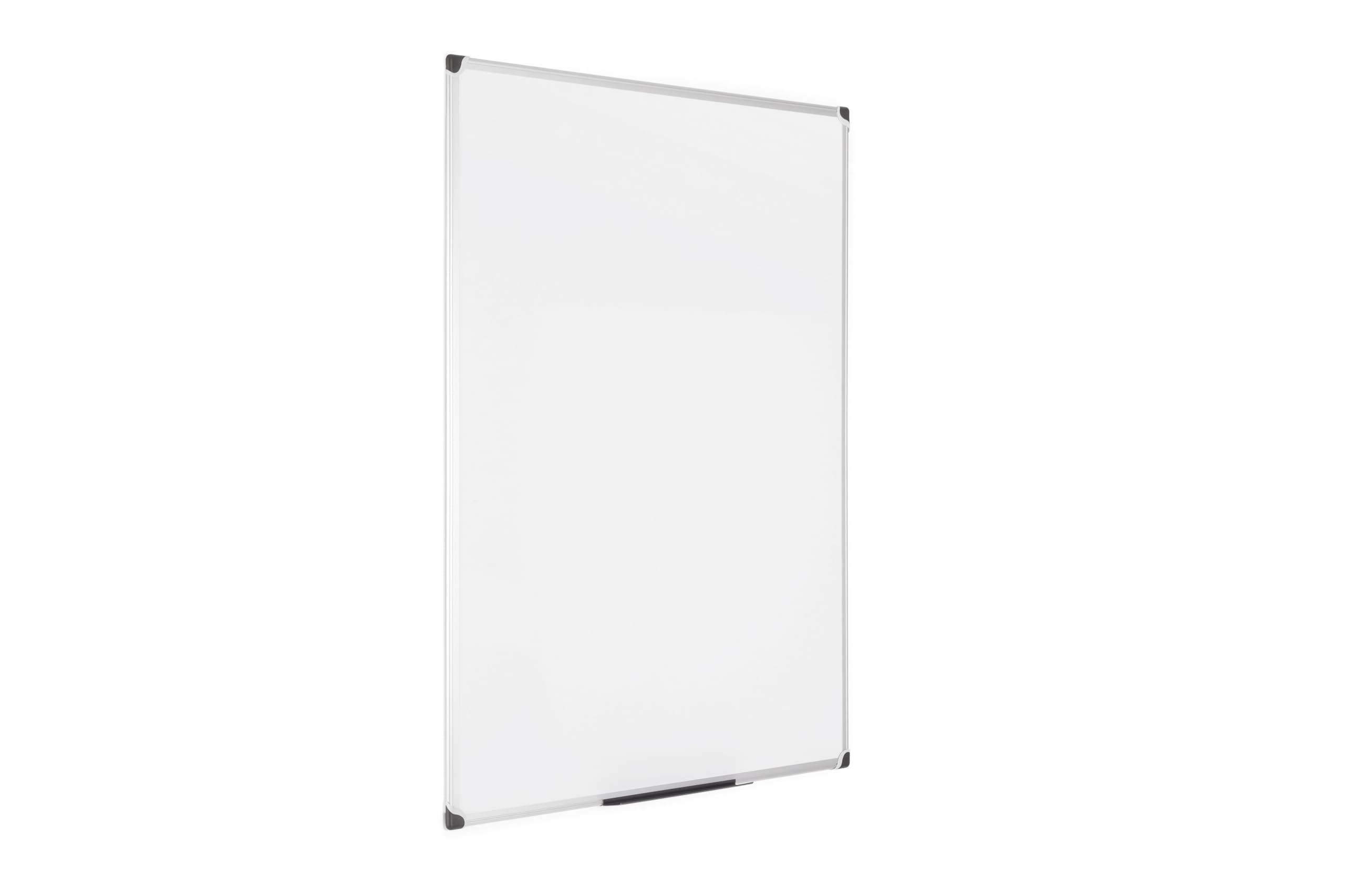 Bi-Office Maya W - Pizarra blanca magnética con marco de aluminio, 120 x 90 cm