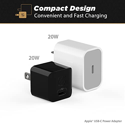 Scosche HPDC20-SP Fast Charger PowerVolt 20W Mini Cube USB-C, Wall Adapter for Phone, 4X Faster Power Charge, Portable Outlet Plug, Black by Scosche - Used condition - Image 3